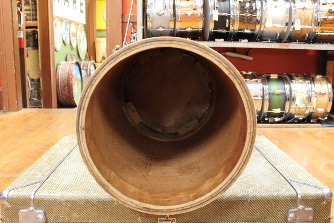 1950s Slingerland 23x14 Canister Throne in Sparkling Aqua