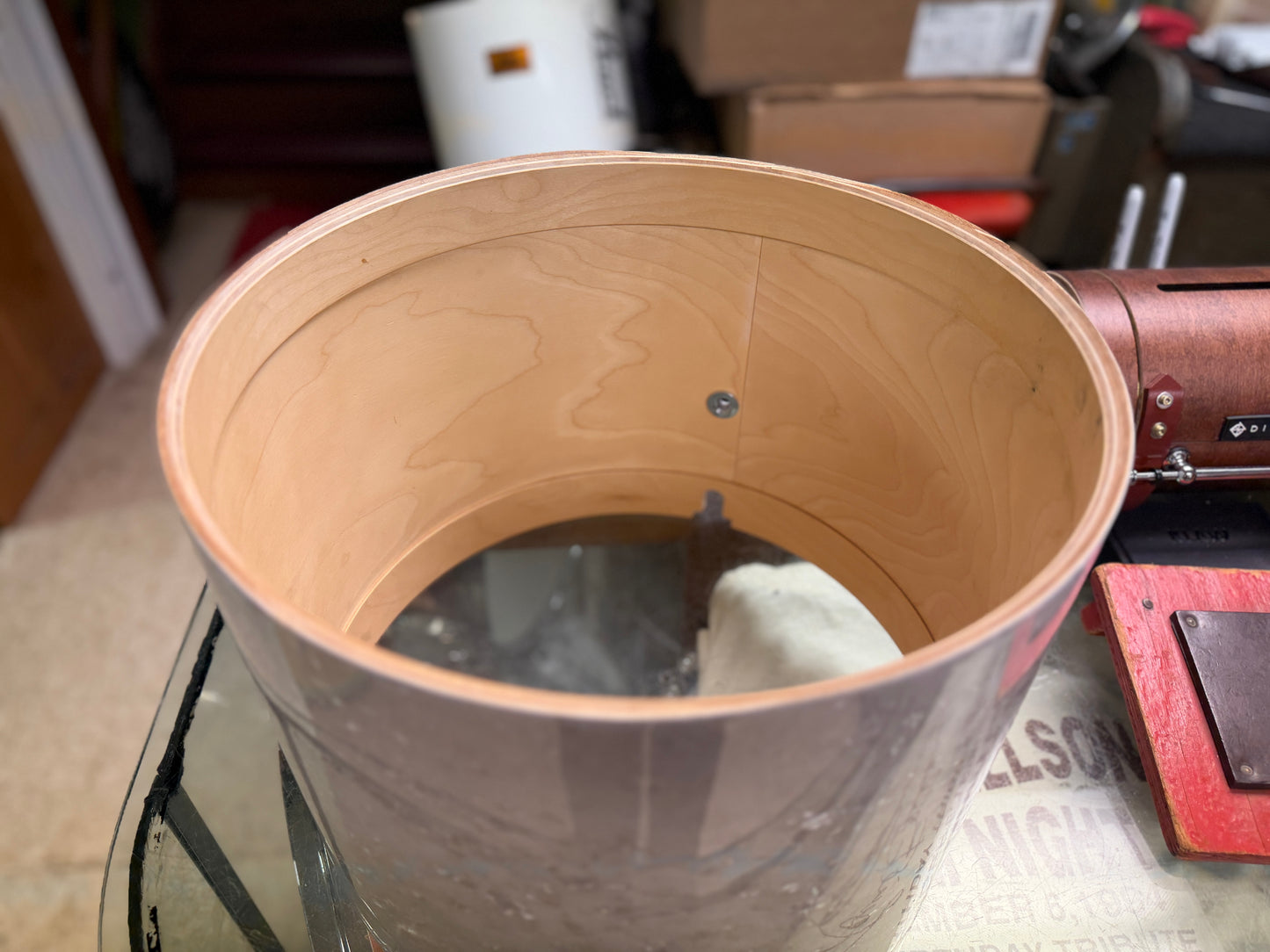 Pearl Marching Percussion Snare Shell 10.5"x14" White Marine Pearl