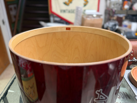 Andante Snare Drum Shell - Red Stain 10x14