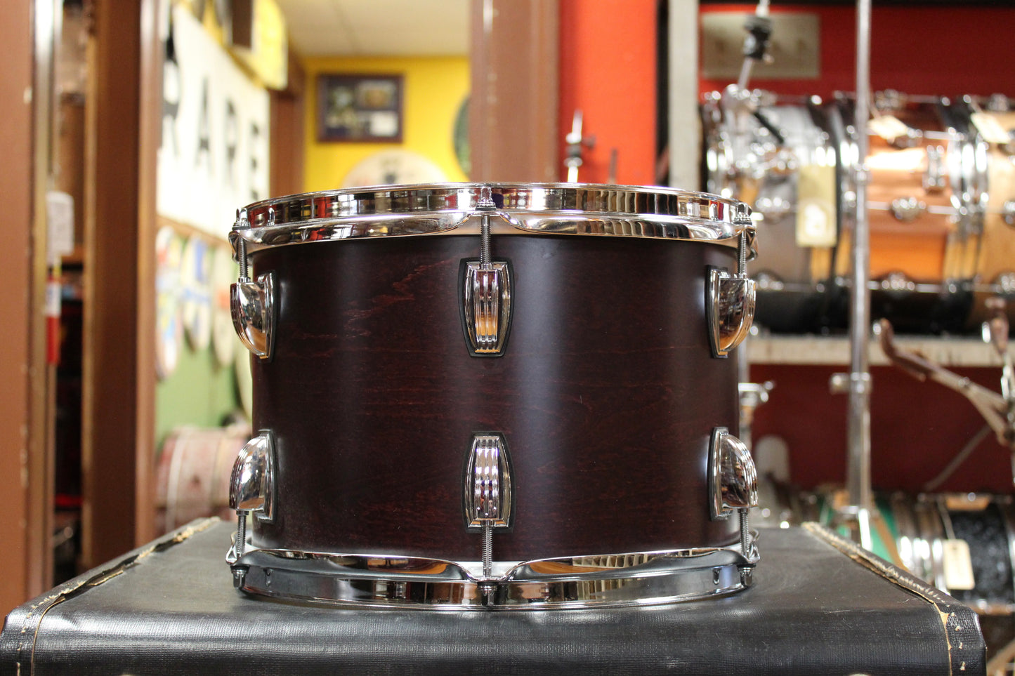 Ludwig Classic Maple Outfit in Mahogany Satin 14x22 8x12 16x16