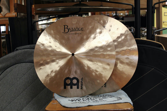 Meinl 15" Byzance Traditional Extra Hammered Hi-Hats 1083/1360g
