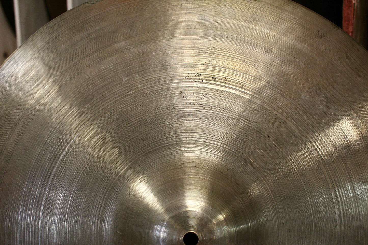 1940-50s A. Zildjian 18" Transition Stamp "Medium Ride" 1317g