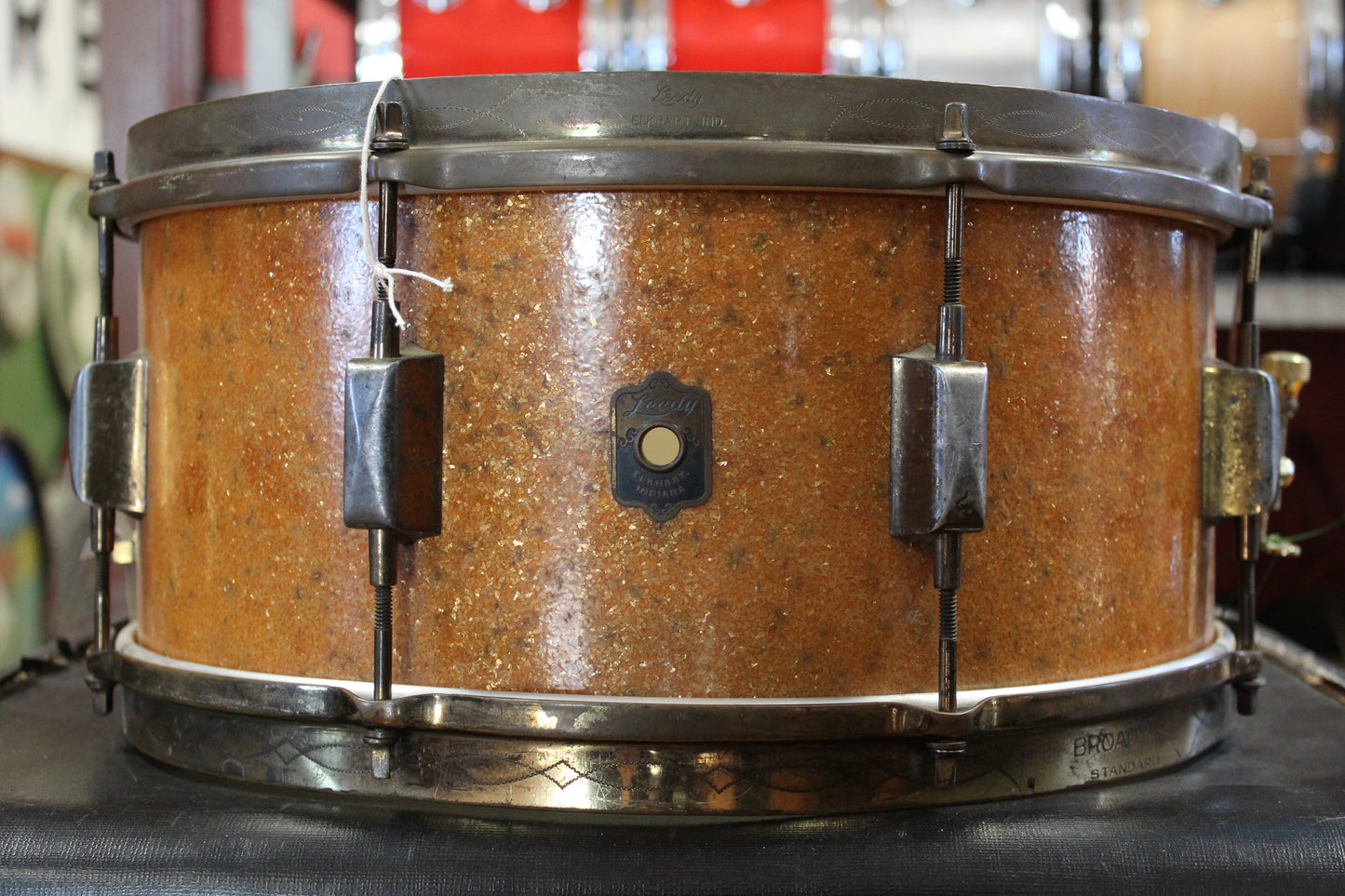 1930's Leedy Broadway Standard 6.5"x14" in Sparkling Gold