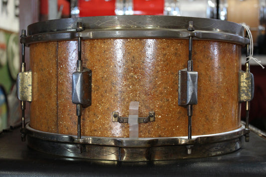 1930's Leedy Broadway Standard 6.5"x14" in Sparkling Gold