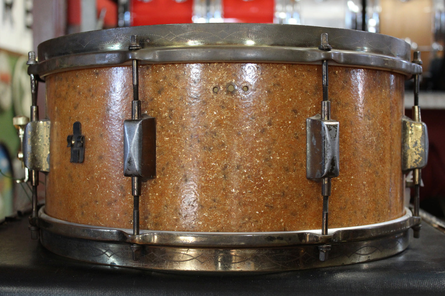 1930's Leedy Broadway Standard 6.5"x14" in Sparkling Gold