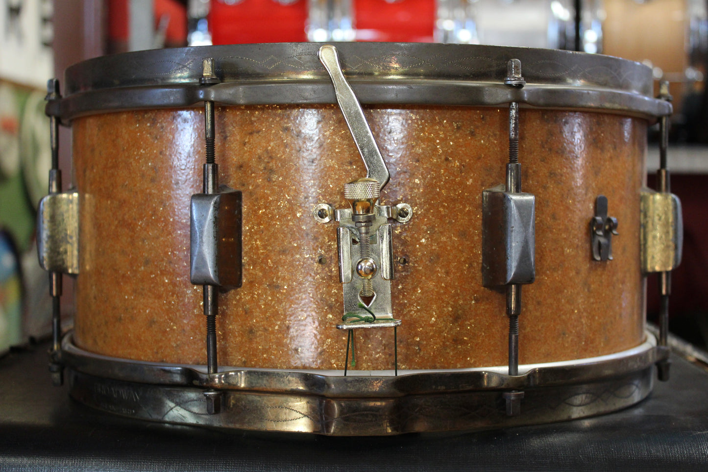 1930's Leedy Broadway Standard 6.5"x14" in Sparkling Gold