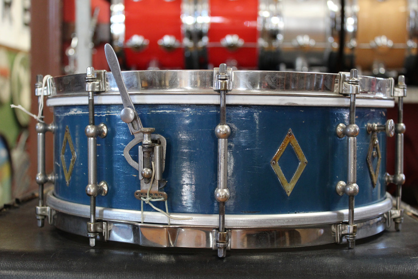 1933 Ludwig & Ludwig 5"x14" Professional Model in 'Hi-Luster Blue'