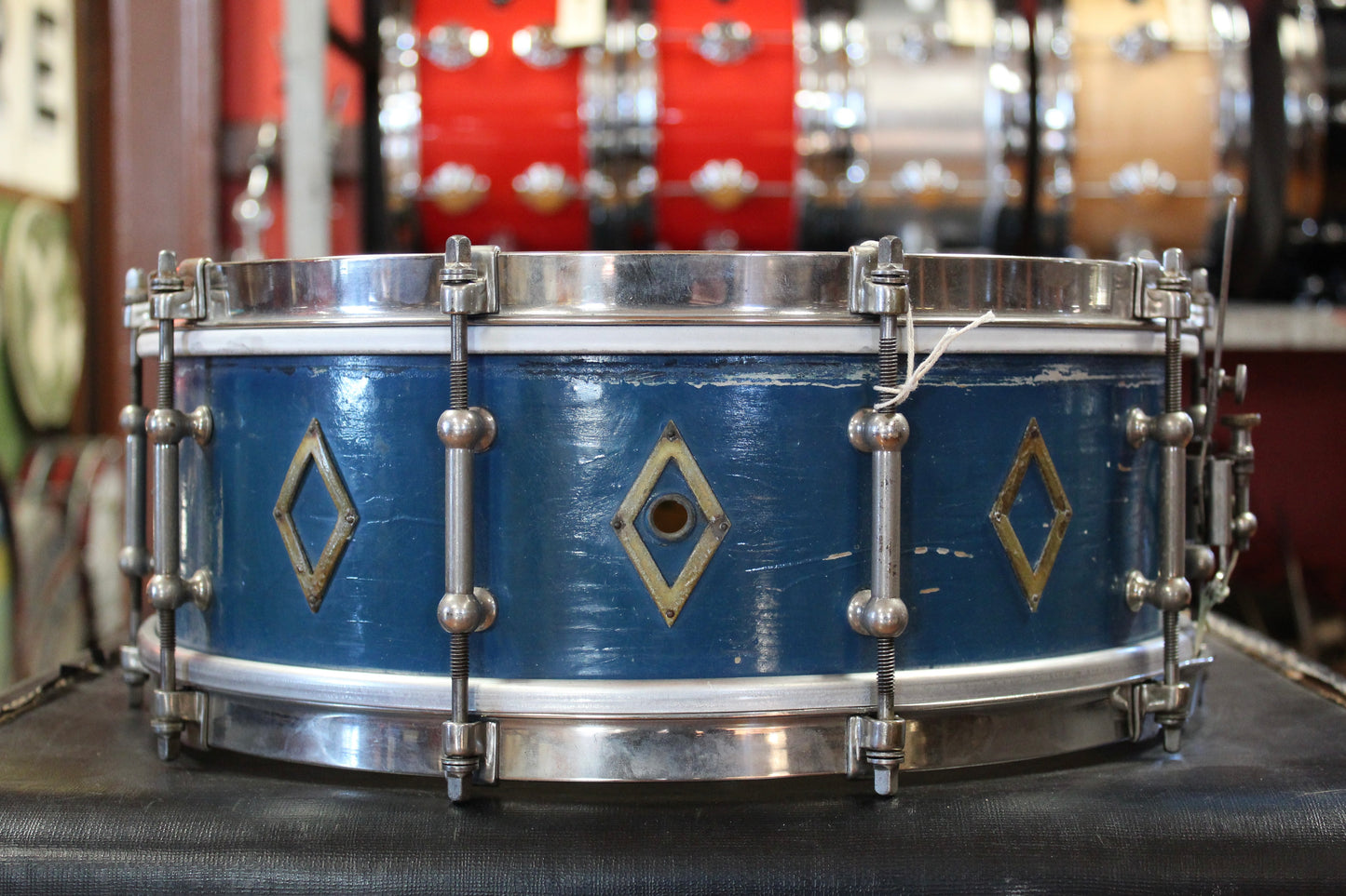 1933 Ludwig & Ludwig 5"x14" Professional Model in 'Hi-Luster Blue'