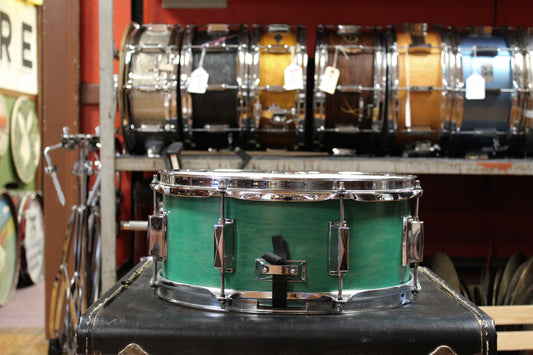 Precision Drum Company 6.5x14 Snare Drum in Aqua Marine Lacquer
