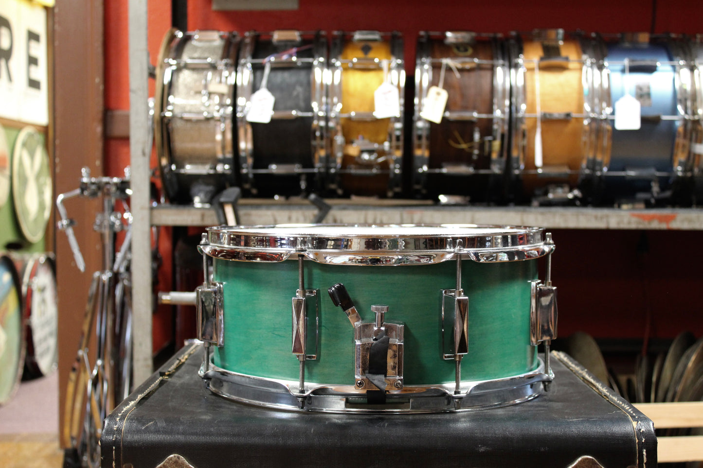 Precision Drum Company 6.5x14 Snare Drum in Aqua Marine Lacquer