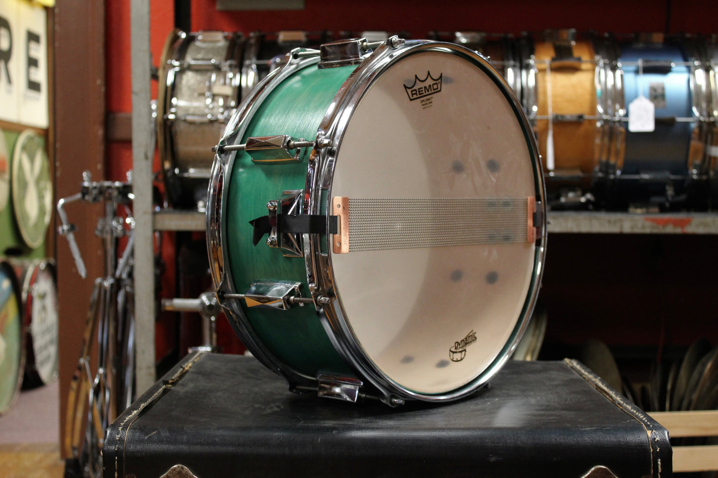 Precision Drum Company 6.5x14 Snare Drum in Aqua Marine Lacquer