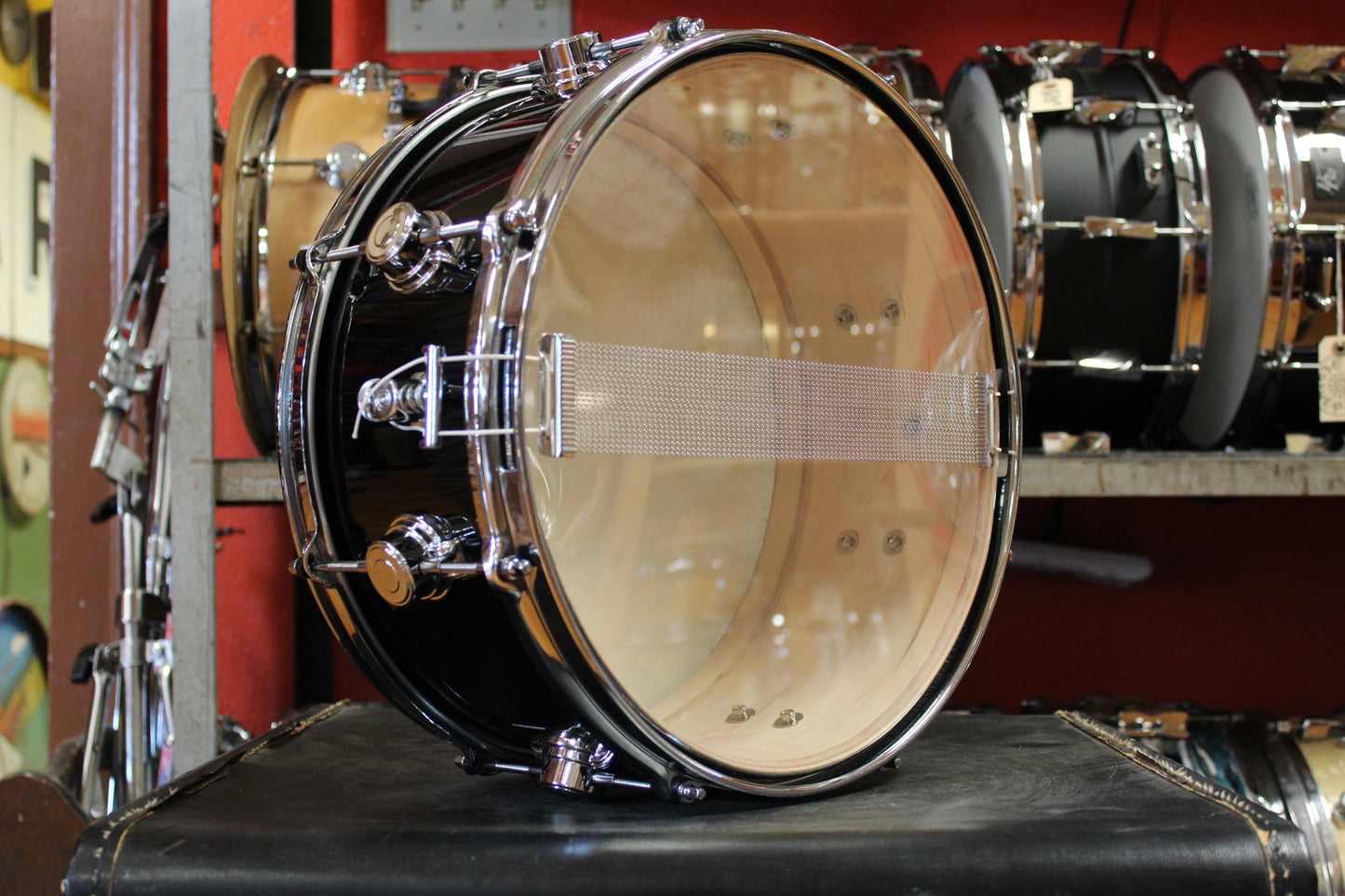 George Way 6x14 Aristocrat Snare Drum in Black Lacquer