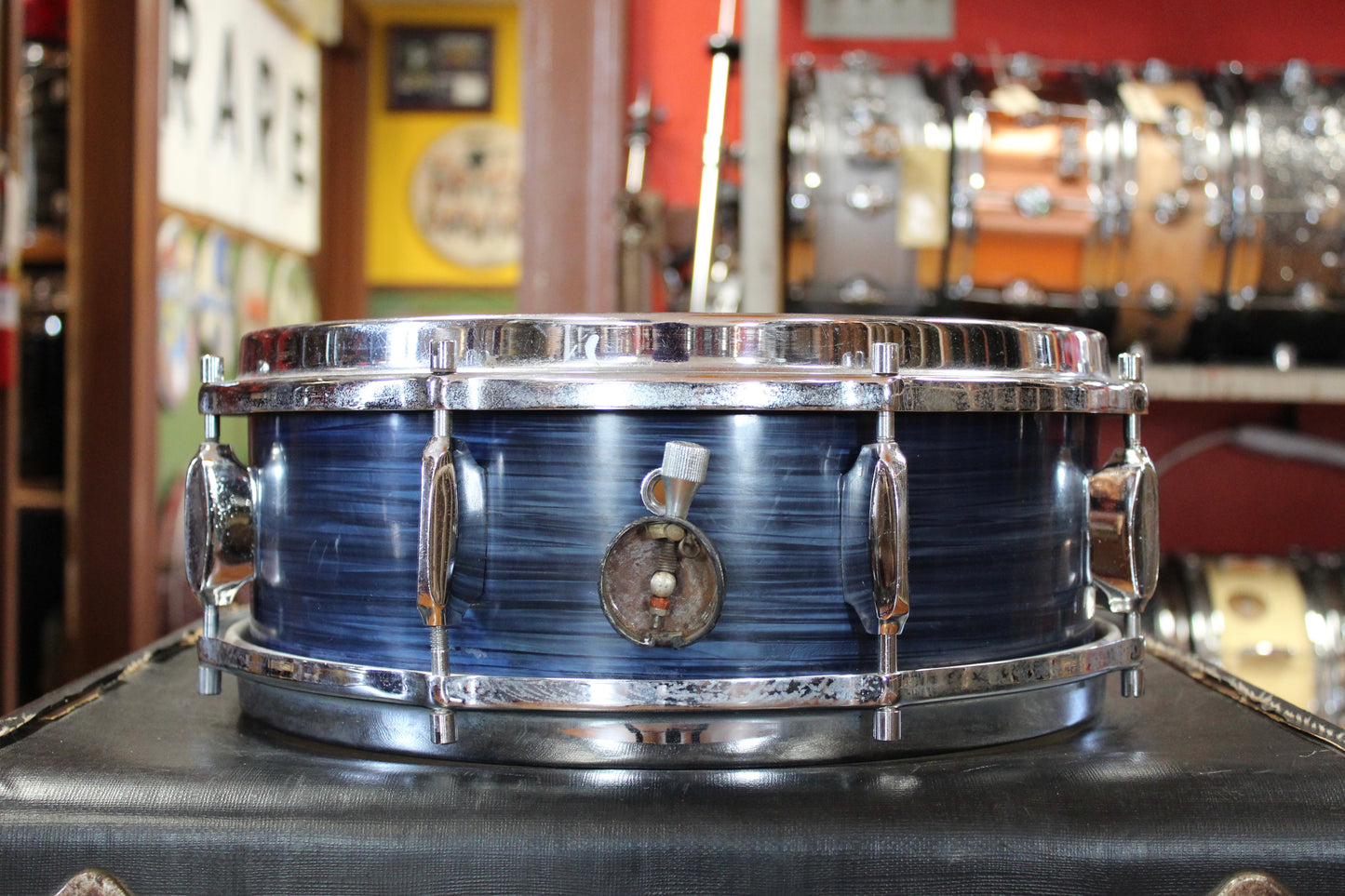 1960s Sonor New Orleans Outfit in Blue Strata 14x20 8x12 5x14