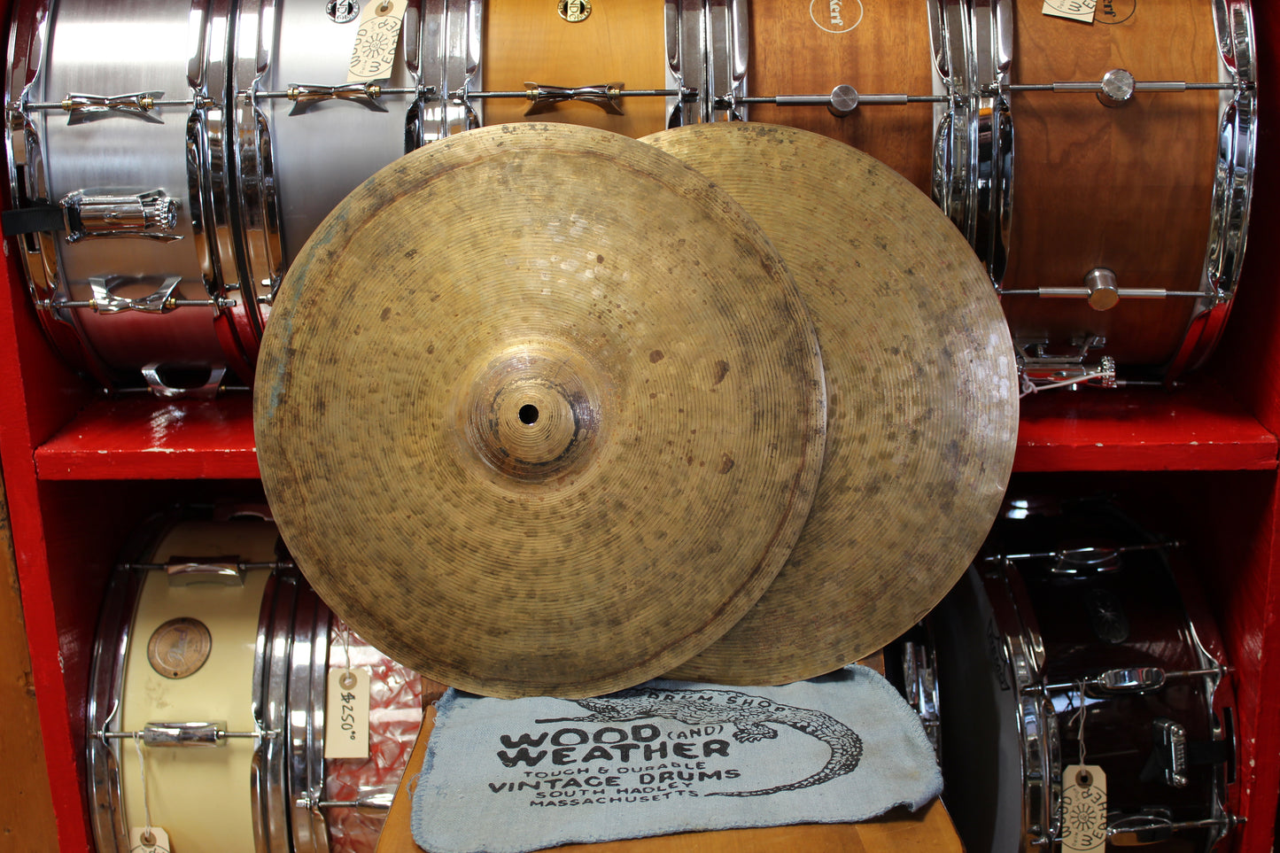 Wood & Weather "First Class" Shop Cymbals - Hi Hat, Crash, Ride 14" 15" 18" 19" 20" 22" 24"