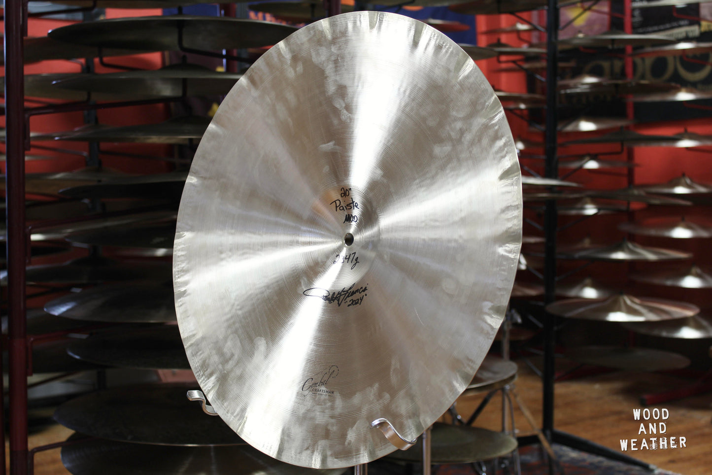 1960s Paiste 20" Formula 602 Sound Edge Ride 2347g - Cymbal Craftsman Modified