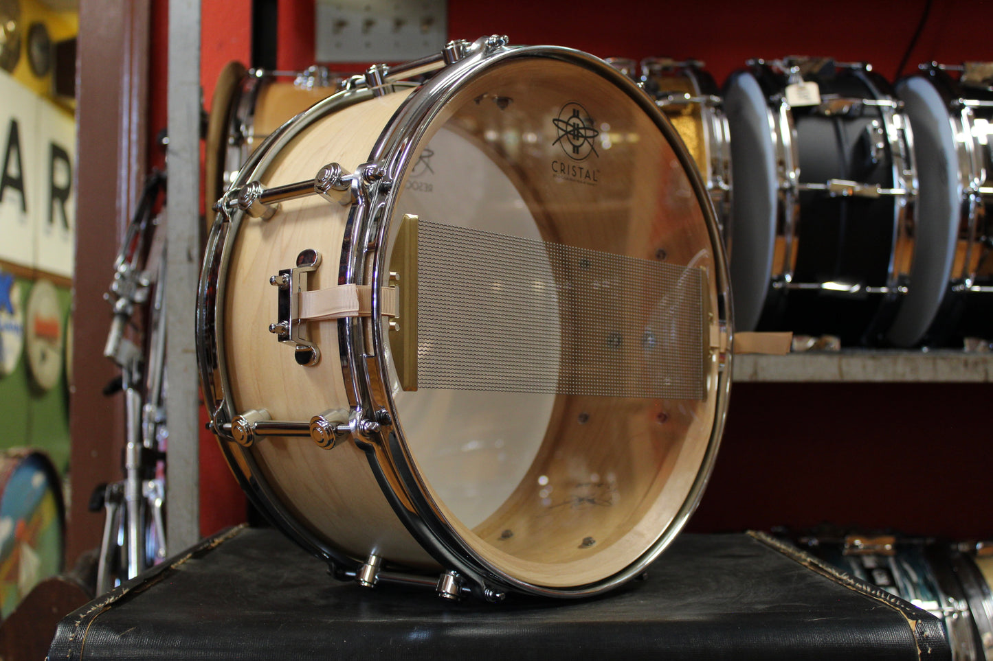 George Way 6.5x14 Advance Model Solid Shell Snare Drum in Natural Maple
