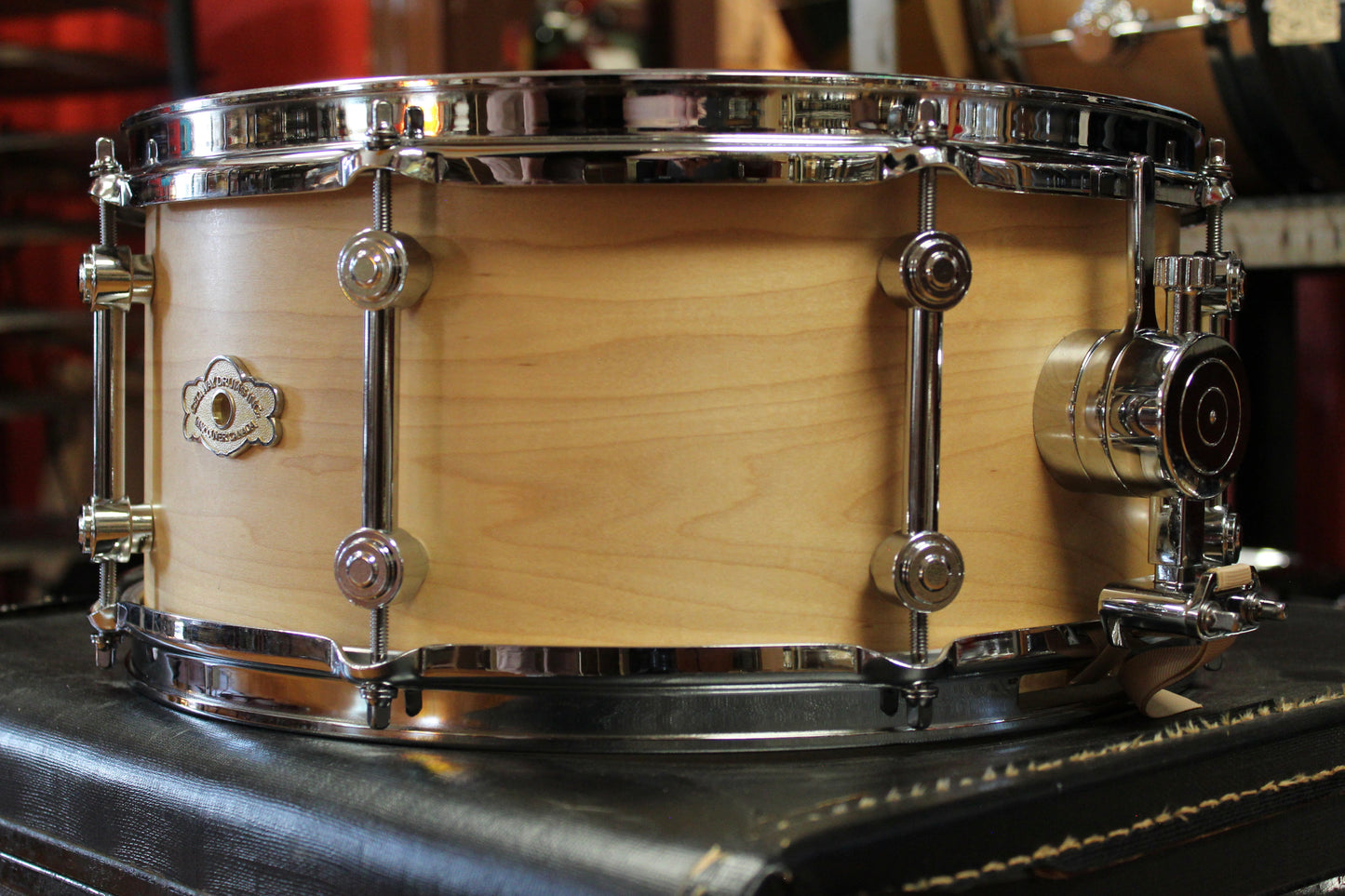 George Way 6.5x14 Advance Model Solid Shell Snare Drum in Natural Maple