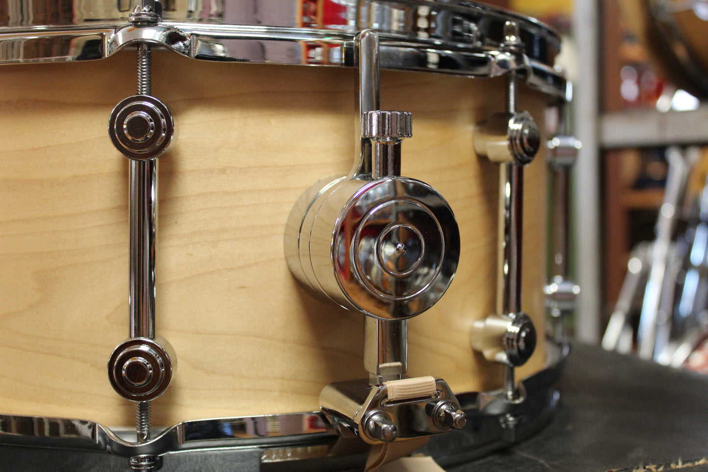 George Way 6.5x14 Advance Model Solid Shell Snare Drum in Natural Maple