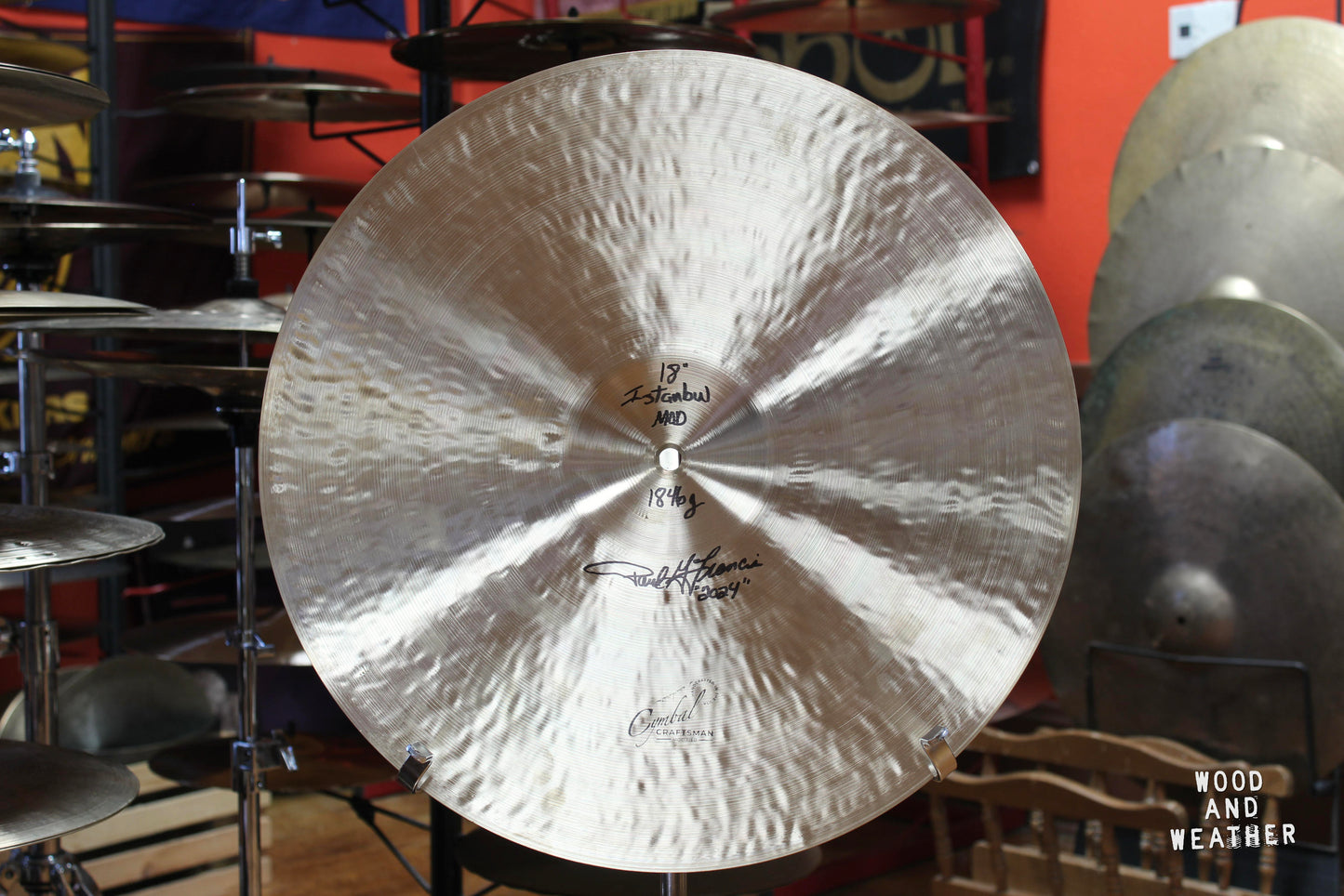 Istanbul 18" Pre-Split Custom Dry Ride 1846g – Cymbal Craftsman Modified