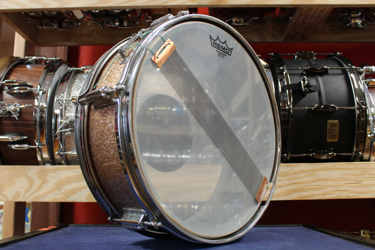 1960s Rogers 5x14 Luxor Model Snare Drum in Pink Champagne Pearl