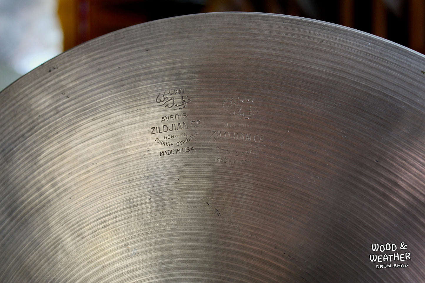 1950s A. Zildjian 15" Small Stamp Single Hi-Hat Cymbal 1050g