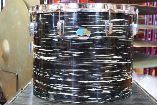 1970's Ludwig 12"x15" Concert Tom in Black Oyster Pearl