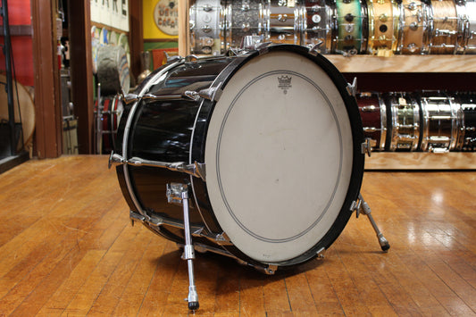1980s Yamaha Recording Custom Outfit in Solid Black 14x22 8x10 8x12 9x13 10x14 12x15