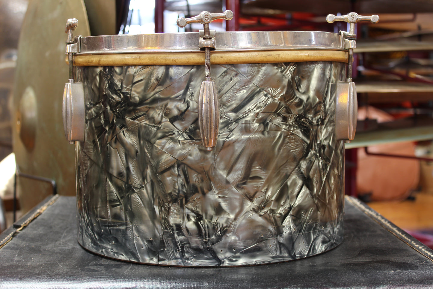 1930's Slingerland 9"x13" Tom in Black Diamond Pearl