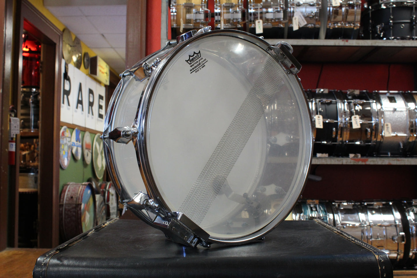 1970s Fibes 5.5x14 SFT 690 Crystalite Snare Drum
