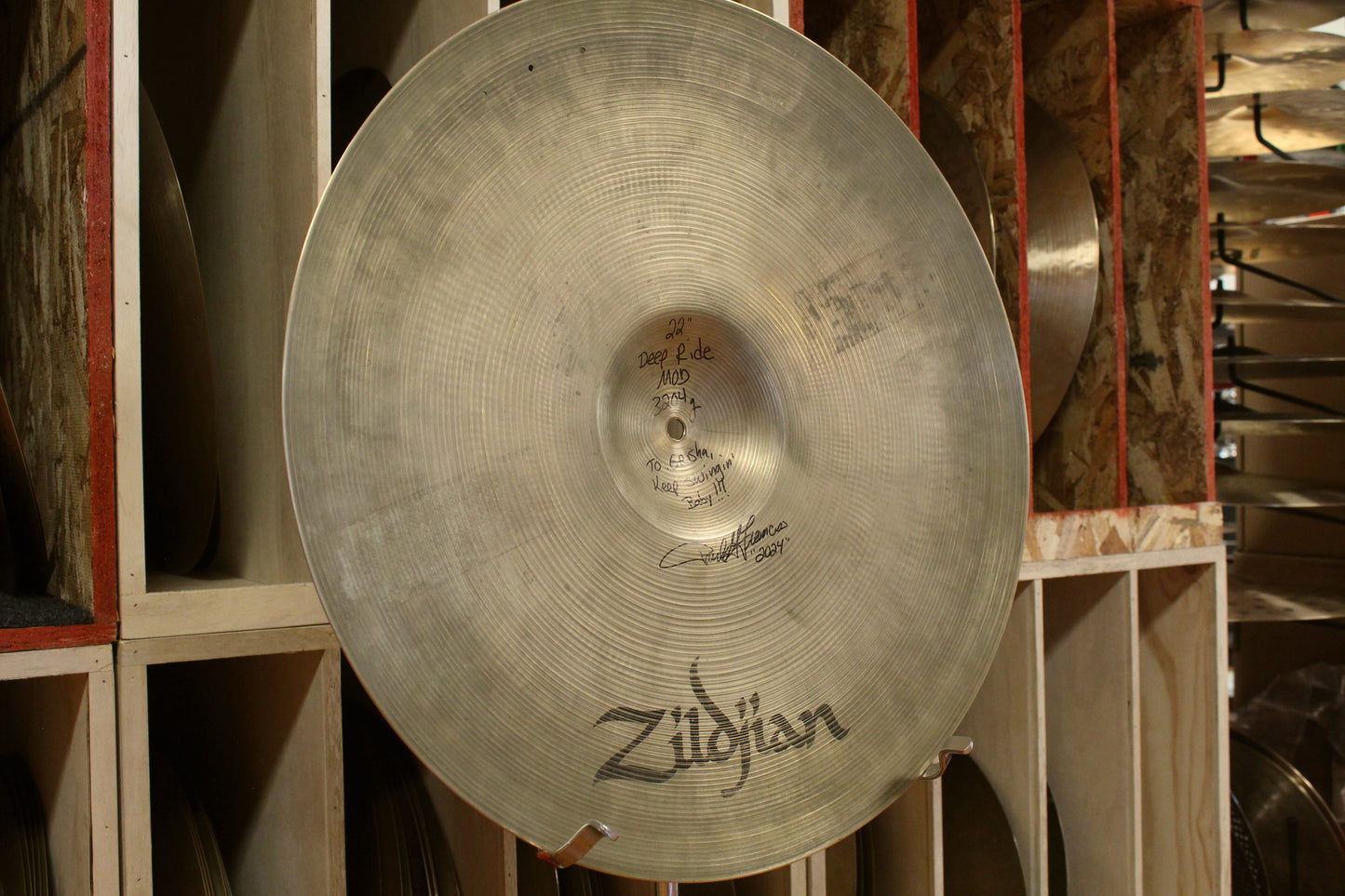 1980s A. Zildjian 22" Deep Ride 3204g - Cymbal Craftsman Mod.