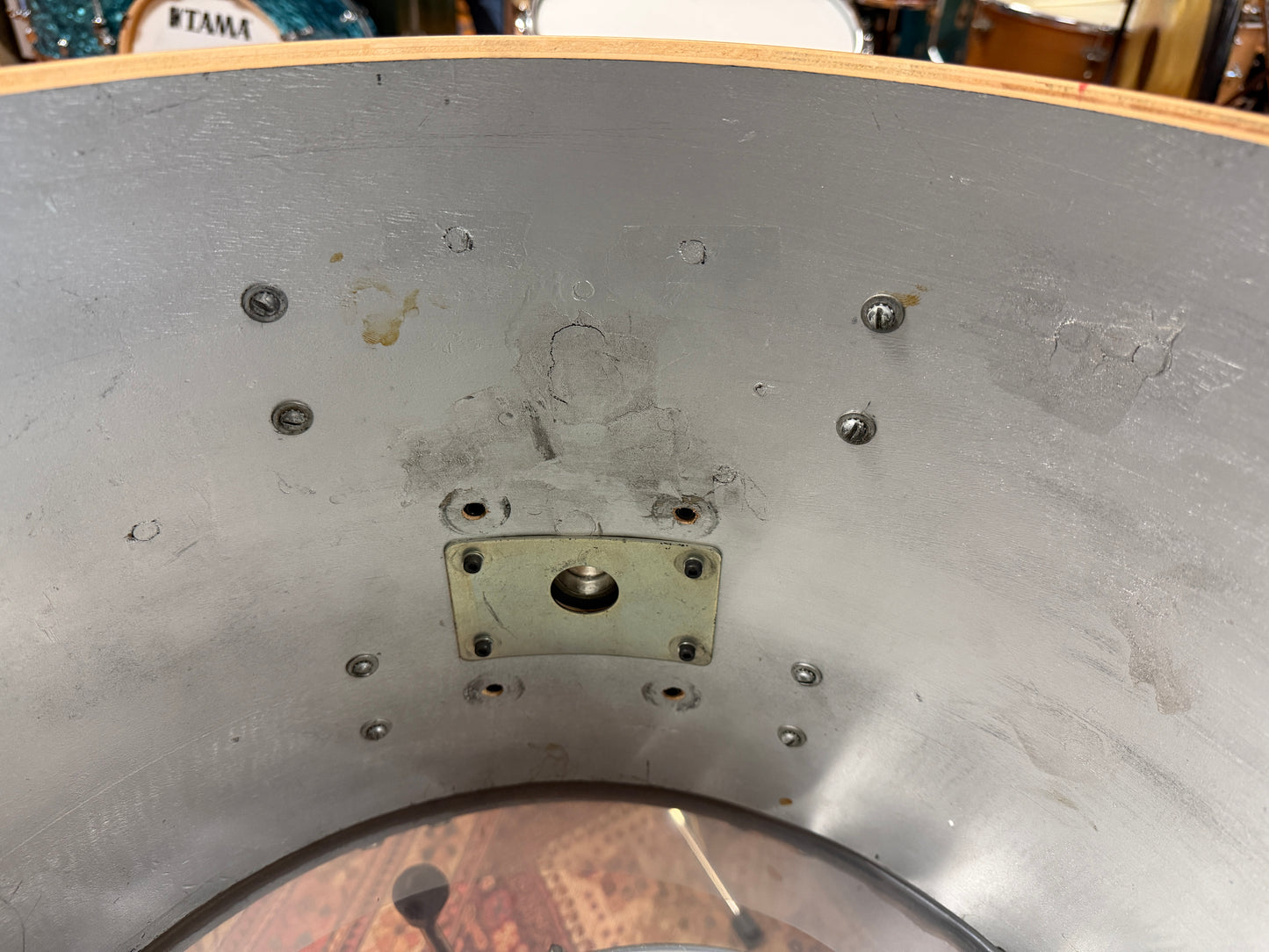 1960s Gretsch Progressive Jazz Outfit in Black Sparkle Rewrap 14x20 8x12 14x14