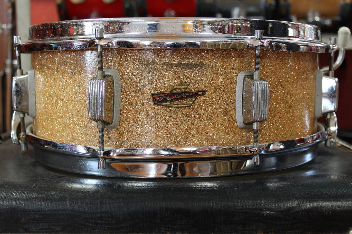 1960s Trixon 5x14 Snare Drum in Champagne Sparkle