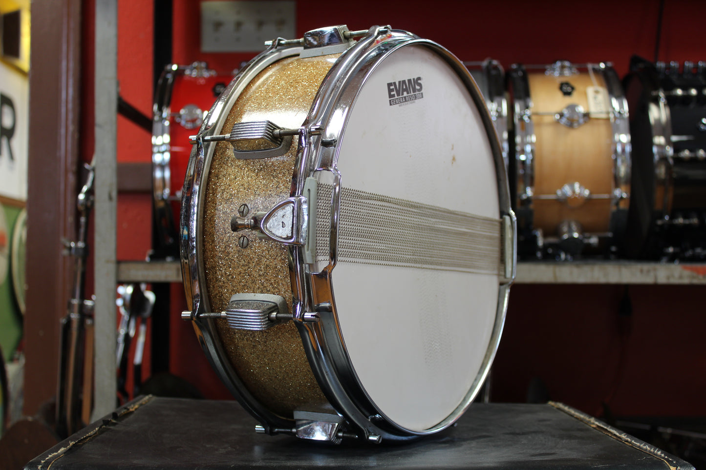 1960s Trixon 5x14 Snare Drum in Champagne Sparkle