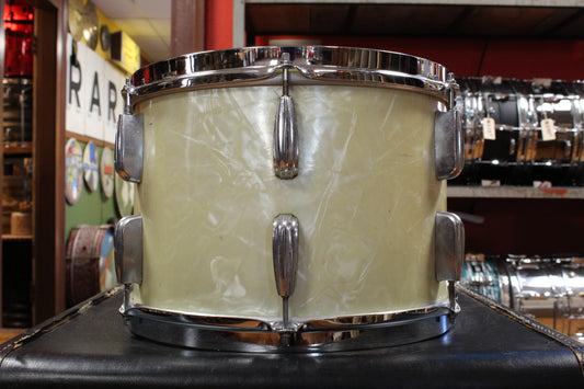 1940s Slingerland 9x13 Radio King Tom in White Marine Pearl