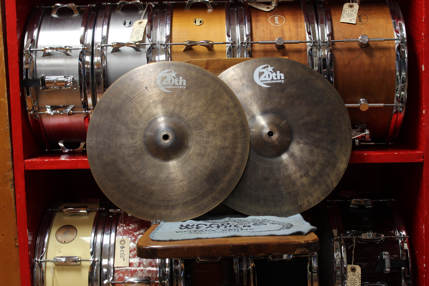 Used Bosphorus 14" 20th Anniversary Hi-Hats 919/1108g