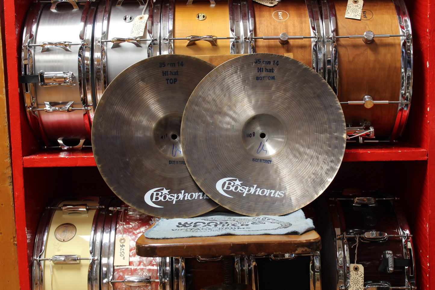 Used Bosphorus 14" 20th Anniversary Hi-Hats 919/1108g