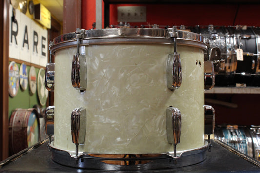 1940s Slingerland 9x13 Radio King Tom in White Marine Pearl
