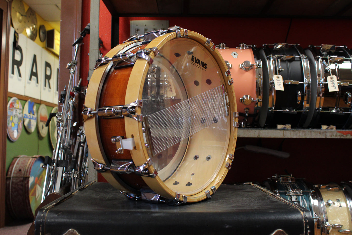 Taye 5.5x14 Studio Maple Snare Drum in Tobacco Burst