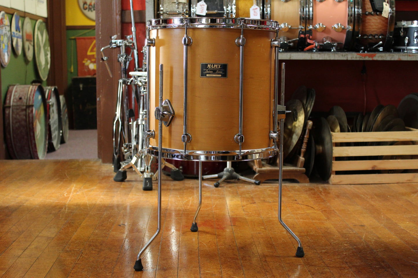 Mapex Saturn Tom Toms in Natural Maple 8x12 14x14
