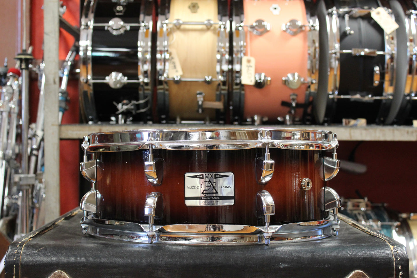 Muzzio MX Series Hybrid Electro Acoustic Outfit in Tobacco Burst 18x22 8x10 9x12 14x14 5x14