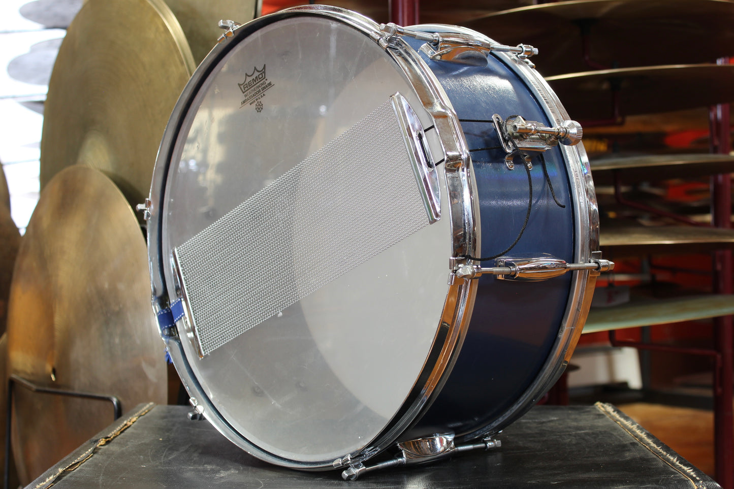 1960's Gretsch 6.5"x14" Dixieland Snare Drum in Blue Lacquer