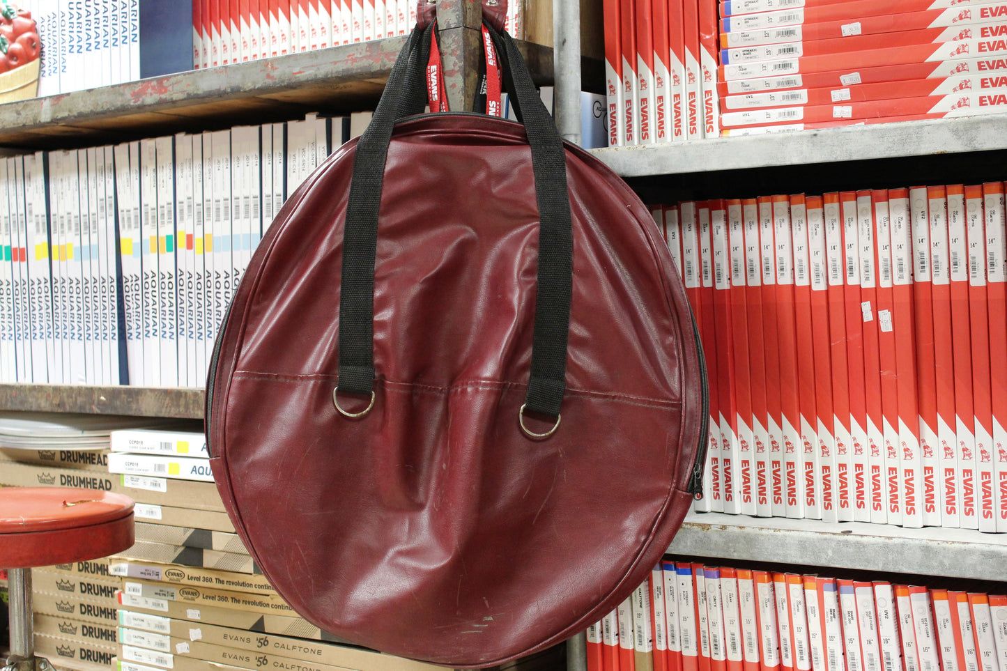 1980's Sabian 22" Cymbal Bag Burgundy