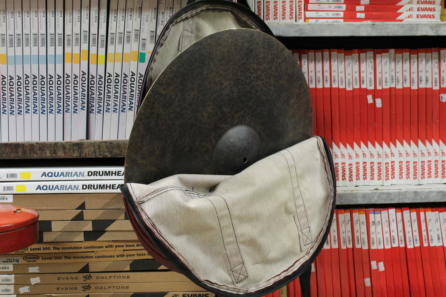 1980's Sabian 22" Cymbal Bag Burgundy