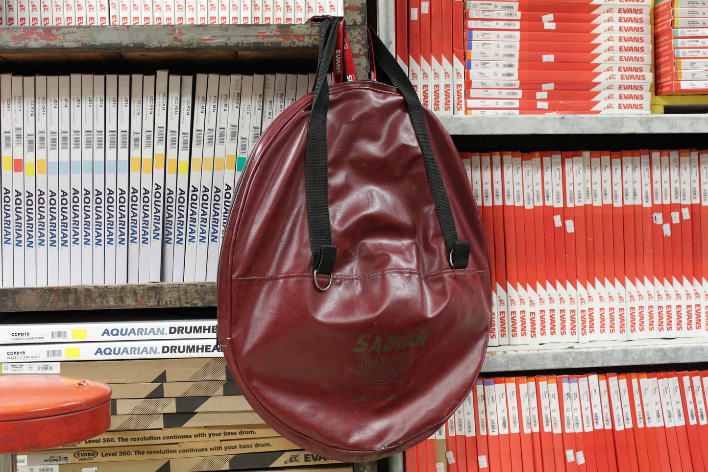 1980's Sabian 22" Cymbal Bag Burgundy