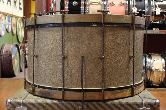 1930s Ludwig and Ludwig 14x27.5 Bass Drum in Stipelgold