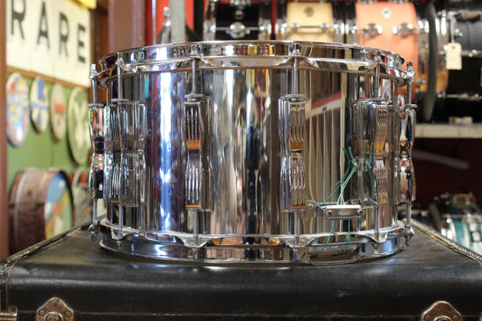 1990s Ludwig 8x14 Classic Colosseum Snare in Chrome Over Wood