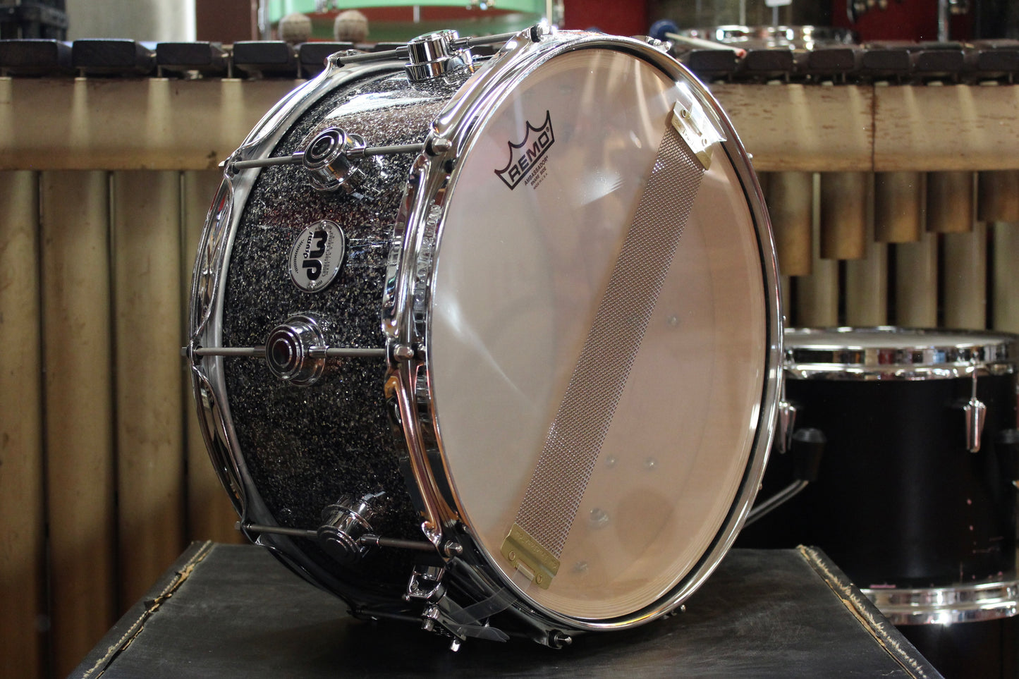 DW 6.5x14 Collector's series Snare Drum in Black Galaxy