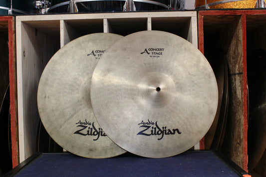 Zildjian 16" A Concert Stage Cymbal Pair 1707/1708g - Used