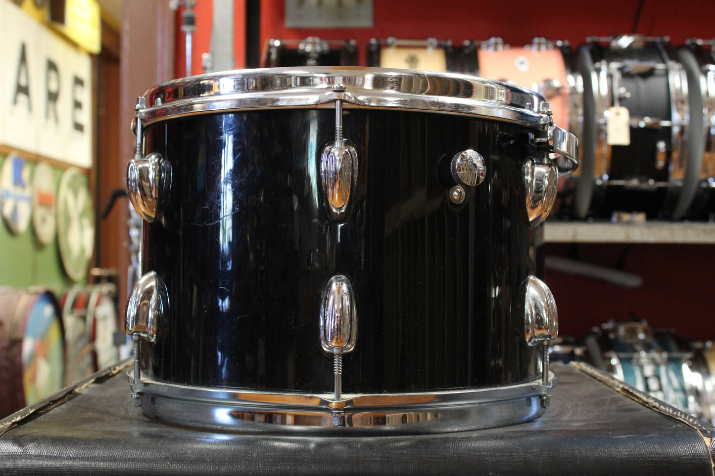 1970 Slingerland Gene Krupa Deluxe Outfit in Black Beauty 14x22 9x13 16x16