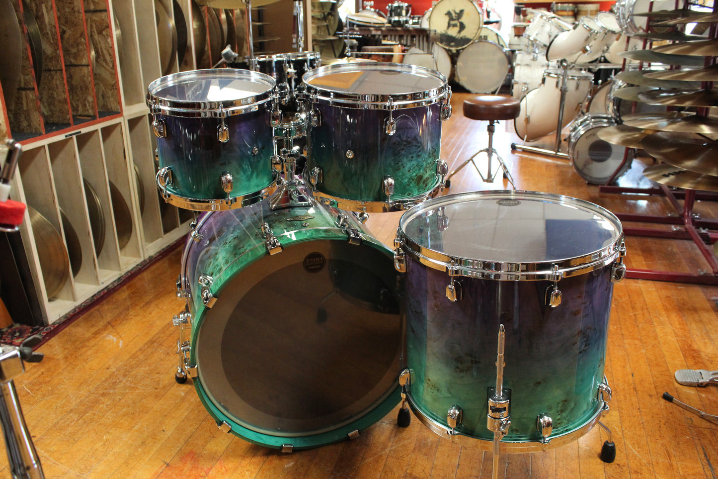 Tama Starclassic Walnut/Birch Outfit in Nebula Mappa Burl Fade 16x22 8x10 9x12 14x16